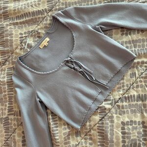 LA hearts blue sweater top